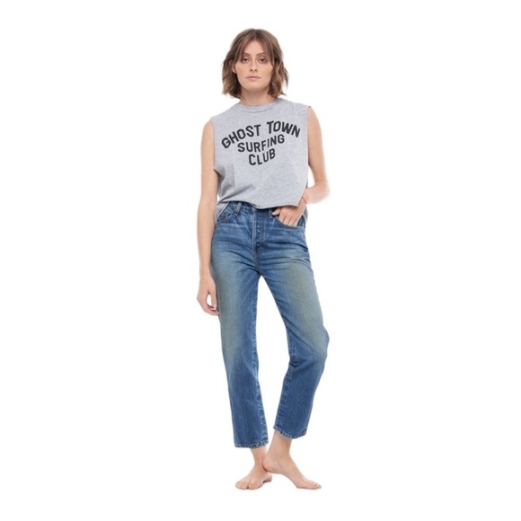 Sandrine Rose x Free People Straight Leg Jeans NWT - Picture 1 of 8